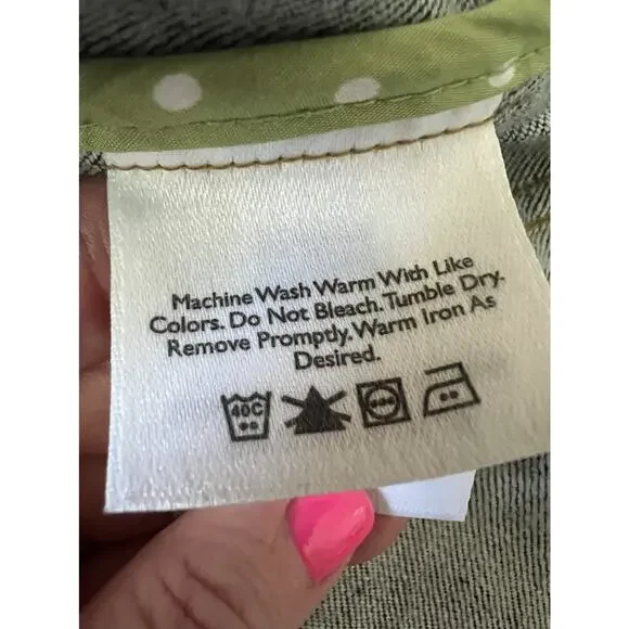 EDDIE BAUER Women's Y2K-Style Dark Denim Fitted Stretch Jean Jacket Sz M Tall - Picture 10 of 12